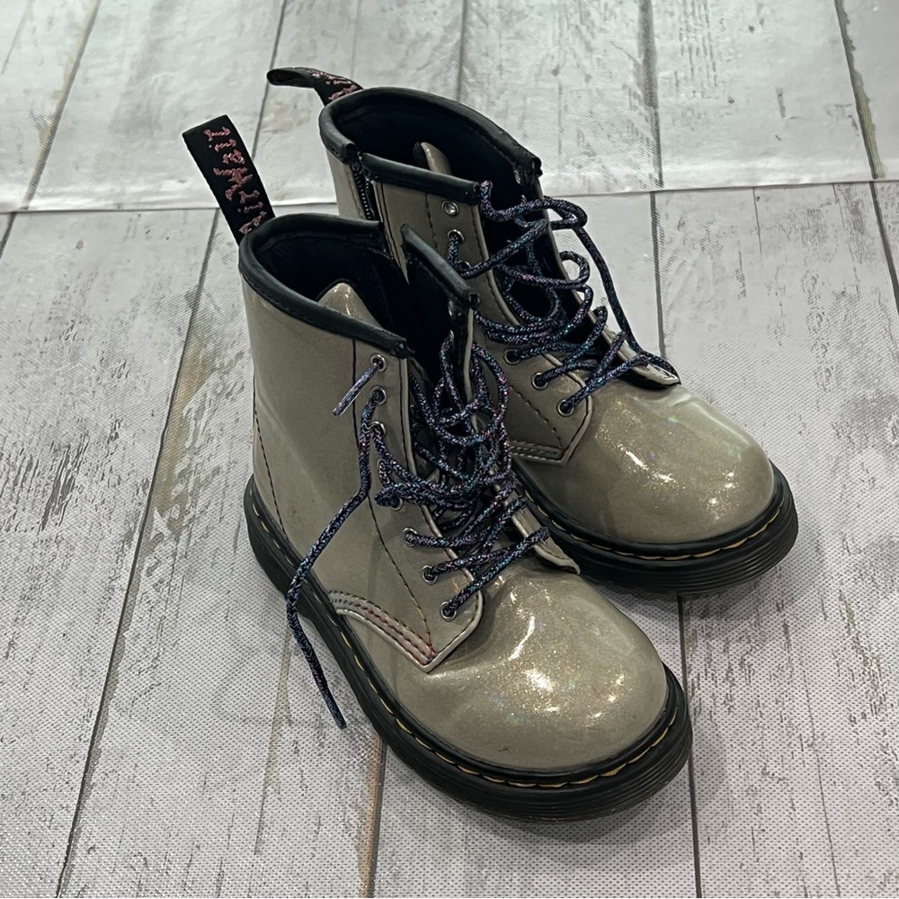 Dr. Martens Kids 1460 Junior Sparkle Rays boots Sz US 10